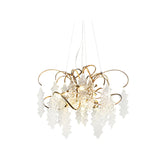 Kyle Luxury Niagara Round Glass Chandelier 23.6" 35.5"D